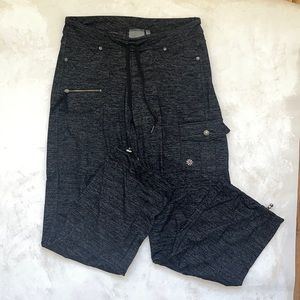Athleta Cargo Style Sweatpants with Cinch Bottoms and Pocket Details